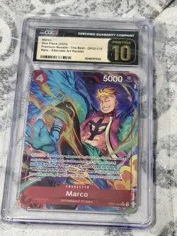 One Piece Marco Full Art OP02-018 R Alternative Art, CGC Pristine 10 - Image 2