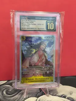 One Piece Kouzuki Momonosuke OP06-107 Super Rare Foil English PRISTINE 10 CGC - Image 1