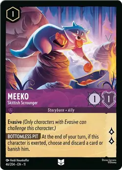 Disney Lorcana Winterspell #46/204 Meeko Uncommon - Image 1