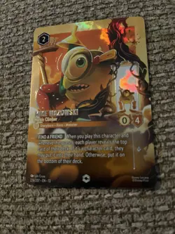 Disney Lorcana Mike Wazowski - Heroic Climber Enchanted Attack Of The Vine! Nm - Image 1