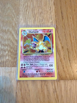 1999 Pokemon Base Set Charizard Holo 4/102 Vintage WOTC Rare LP - Image 1