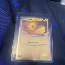 Pikachu - (Cosmo Holo) 051/162 Miscellaneous Cards & Products Holo Pokemon Day - Image 1