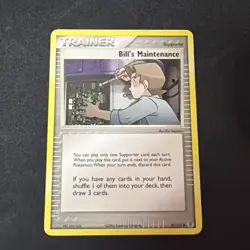 Pokemon Trading Card - EX FireRed & LeafGreen: Bill's Maintenance 87/112 D3 - Image 1
