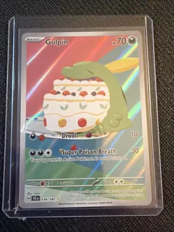 Gulpin 154/142 Stellar Crown Illustration Rare Holo Pokemon Card - Image 1