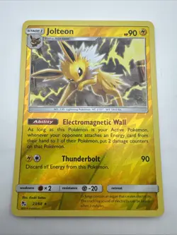 Jolteon 23/68 - Hidden Fates - Reverse Holo Pokemon Card - Near Mint - Image 1