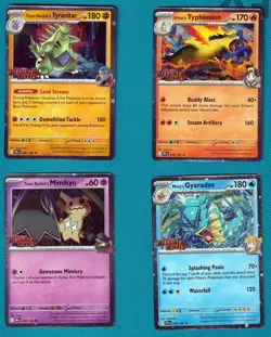 Pokemon TCG - Destined Rivals Prerelease Promo set stamped all 4 cards - Image 1