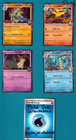 Pokemon TCG - Destined Rivals Prerelease Promo set stamped all 4 cards - Image 3