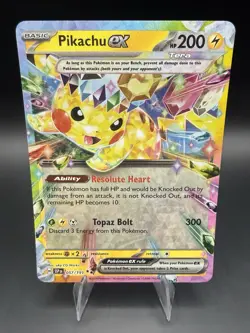 Pikachu ex 057/191 Double Rare Holo Sv08: Surging Sparks Pokemon Card TCG ENG NM - Image 1