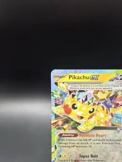 Pikachu ex 057/191 Double Rare Holo Sv08: Surging Sparks Pokemon Card TCG ENG NM - Image 3