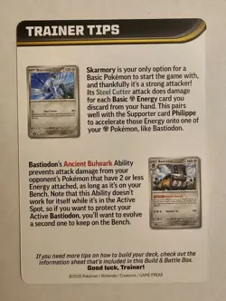 Mega Excadrill ex Trainer Tips Card from ME05: Pitch Black Build and Battle - Image 2