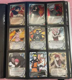Naruto Collectible Card Game (CCG) Lot + Binder - Image 1