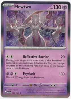Mewtwo #150/165 Scarlet & Violet 151 Holo Pokemon Card - Image 1