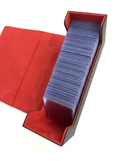 Trading Card Storage Box Case With 100 Top Loaders Pokemon TCG Sports Cards - Image 3
