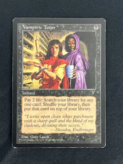 MTG Visions Vampiric Tutor -Instant -Moderately Played - Image 3