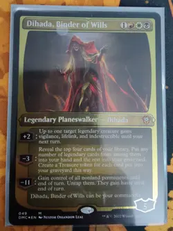 MTG - Dihada, Binder of Wills Commander Deck - Edited, Sleeved + Box + Extras - Image 1
