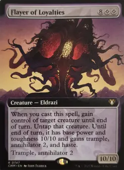 1x Flayer of Loyalties Commander Masters (Extended Art) #747 Near Mint NM Normal - Image 2
