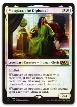 Mangara, the Diplomat #27 (Foil) (NM) Core Set 2021 M21 Magic MTG - Image 1