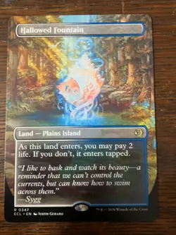 MtG - Hallowed Fountain - 0347 - Lorwyn Eclipsed - Rare - Borderless - Image 1