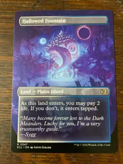 MtG - Hallowed Fountain - 0347 - Lorwyn Eclipsed - Rare - Borderless - Image 2