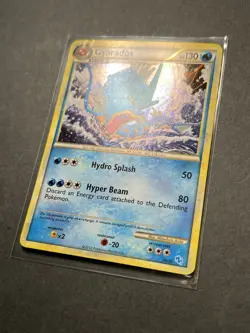 Gyarados 30/30 Holo Pokemon Card HGSS Trainer Kit Gyarados & Raichu PTCG LP - Image 2