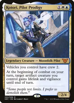 NM Foil Kotori, Pilot Prodigy, Neon Dynasty Commander, Magic the Gathering, 2 - Image 1