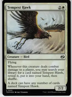 FOIL TEMPEST HAWK 31 C NEAR MINT - Image 1