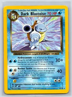 Dark Blastoise (WotC Legendary Collection) 4/110 Deck Exclusives DMG - Image 1