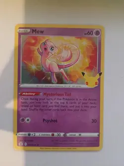Mew 011/025 Holo Rare Celebrations Pokemon Near Mint - Image 1