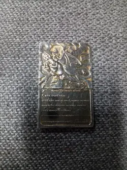 23K Gold Plated Charizard Pokemon TCG Vintage 1999 BK Burger King LP Metal Card - Image 1