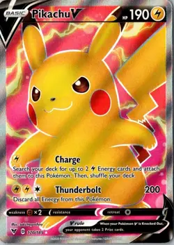 Pikachu V – Vivid Voltage 170/185 – Ultra Rare Holo Near Mint - Image 1