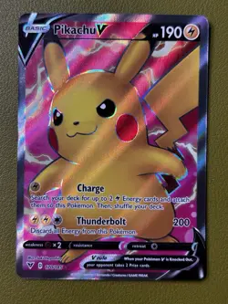 Pokemon Vivid Voltage Pikachu V 170/185 Full Art Ultra Rare NM - Image 1