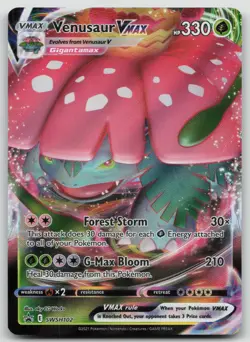 Pokemon TCG Venusaur VMAX SWSH 102 Promo Holo NM - Image 1