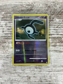 Unown E 65/123 Pokemon Mysterious Treasures Reverse Holo LP Light Play - Image 1