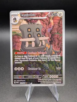 Pokemon TCG "BASTIODON" Pitch Black Illustration Rare #093/084 Full Art (NM) - Image 1