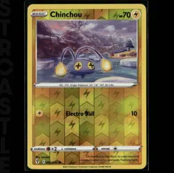 Chinchou 052/203 SWSH07: Evolving Skies - Reverse Holo - Common - Pokemon TCG - Image 1