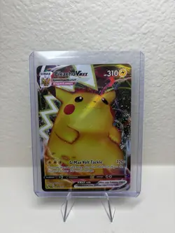 Pikachu VMax 044/185 Pokemon TCG Vivid Voltage Ultra Rare Full Art MP (Scratch) - Image 1