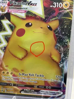 Pikachu VMax 044/185 Pokemon TCG Vivid Voltage Ultra Rare Full Art MP (Scratch) - Image 2