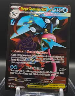 Pokemon - Mega Greninja ex 100/086 - ME04: Chaos Rising Holo Ultra Rare - Image 1