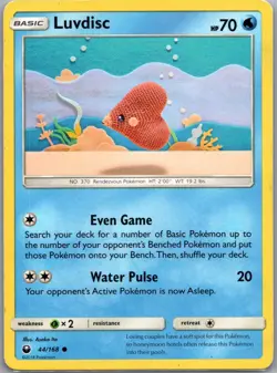 Luvdisc 44/168 Common Celestial Storm Pokemon Moderately Played - Image 1