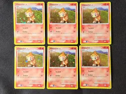 Played (LP) Chimchar Cosmos-Holo #76 Diamond and Pearl Pokemon TCG - Image 2