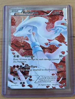 Pokemon Reshiram Full Art Rc22/Rc25 Legendary Treasures: Radiant Collection Holo - Image 1