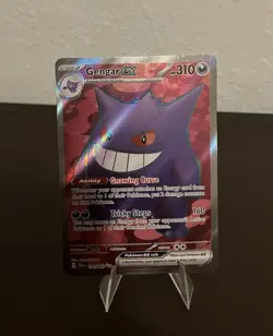 Gengar ex 193/162 Temporal Forces Ultra Rare Full Art Pokemon Near Mint - Image 1