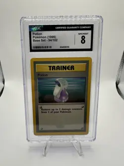 1999 Pokemon TCG Base Set Potion 94/102 CGC 8 - Image 1