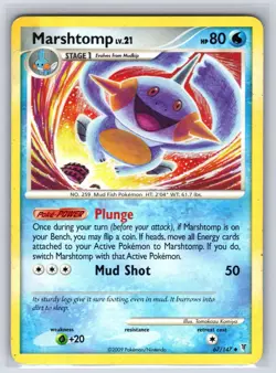 Marshtomp 67/147 Uncommon Supreme Victors Pokemon Moderately Played - Image 1