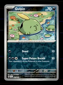 Gulpin 91/142 Common Stellar Crown Pokemon Reverse Holo Near Mint - Image 1