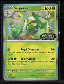 Pokemon 2026 Mega Evolution – Perfect Order Serperior #064 Stamped - Image 1