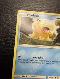 Pokemon TCG Psyduck Sun & Moon - Team Up 26/181 Regular Common NM - Image 2