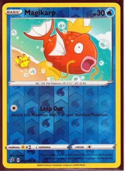 2020 POKEMON MAGIKARP 39/192 -REBEL CLASH-COMMON -REVERSE HOLO -NM/LP-Excellent - Image 2