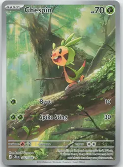 Pokemon : Chespin Chaos Rising 087/086 : Holo Illustration Rare - Image 1