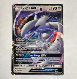 Pokemon TCG Lugia GX 159/214 SM Lost Thunder Ultra Rare Holo Eng - Image 1